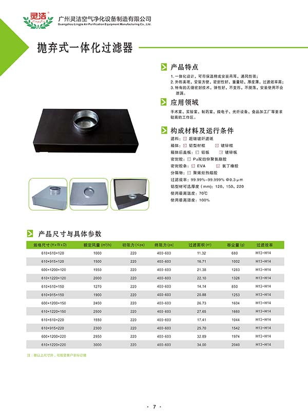拋棄式一體化高效送風口結(jié)構(gòu)說明